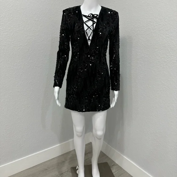 Saint Laurent | Dresses | Saint Laurent Black Sequin Dress Xs | Poshmark Saint Laurent | Dresses | Saint Laurent Black Sequin Dress Xs | Poshmark